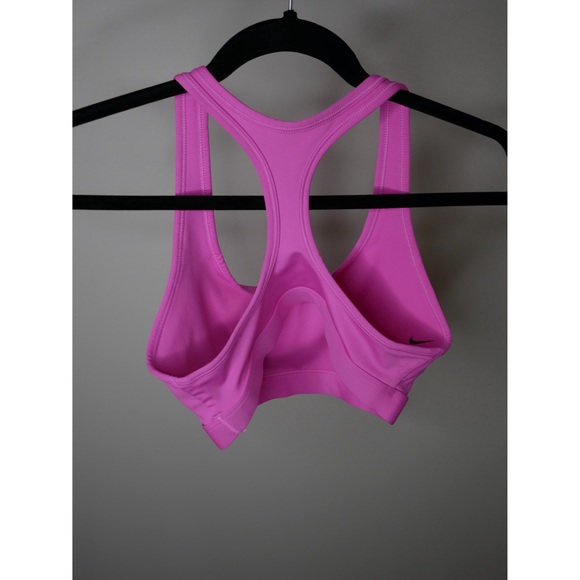 Nike Swoosh Dri-FIT Pink Medium Support Sports Bra - Picture 4 of 5